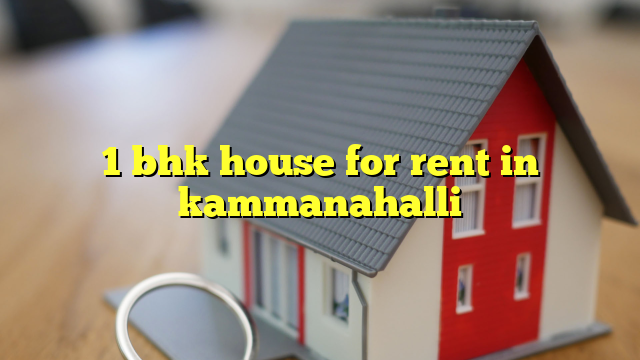 1 bhk house for rent in kammanahalli