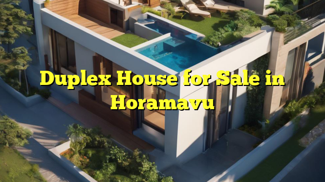 Duplex House for Sale in Horamavu