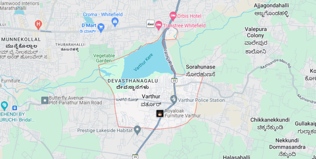 Sites for sale in Varthur